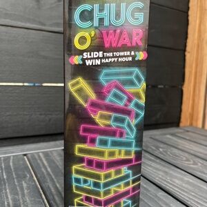 Chug O' War Neon Party Tower Game - Black